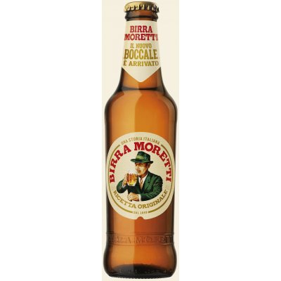Birra Moretti bionda 4,6% alccol bottiglia vetro 33 cl
