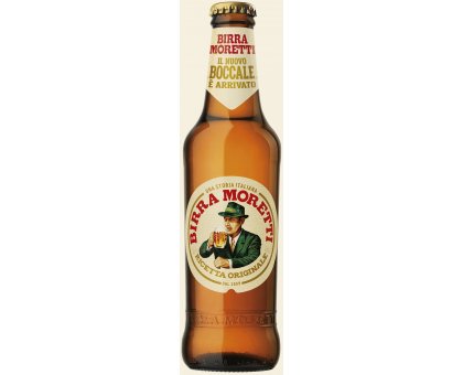 Birra Moretti bionda 4,6% alccol bottiglia vetro 33 cl