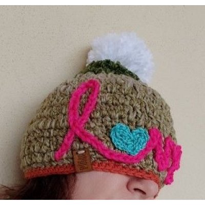 Berretta Pinklove Pezzo unico Fatta a mano in Italia