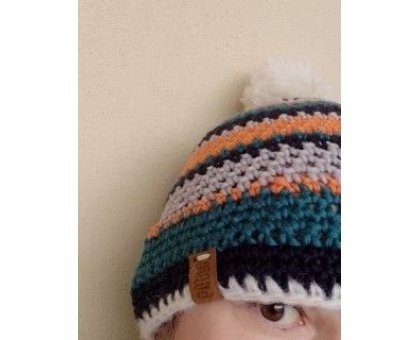 Berretta Bluarangri Pezzo unico Fatta a mano in Italia