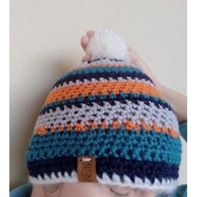 Berretta Bluarangri Pezzo unico Fatta a mano in Italia