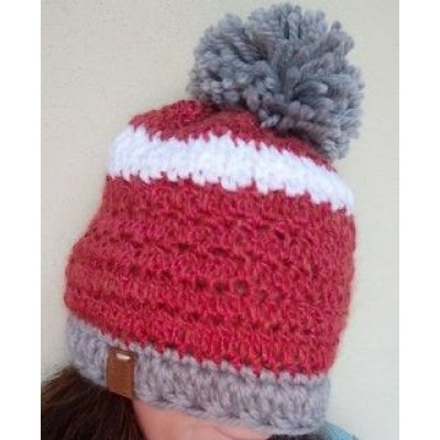 Berretta nNatalina Pezzo unico Fatta a mano in Italia