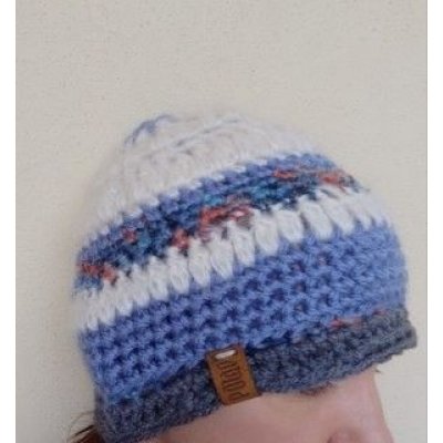 Berretta Crulea Pezzo unico Fatta a mano in Italia