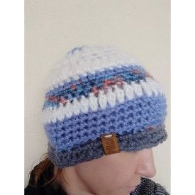 Berretta Crulea Pezzo unico Fatta a mano in Italia