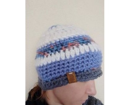 Berretta Crulea Pezzo unico Fatta a mano in Italia