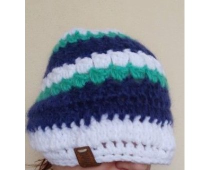 Berretta Bibluvert Pezzo unico Fatta a mano in Italia