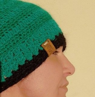 Berretta Smeraldo Pezzo unico Fatta a mao in Italia