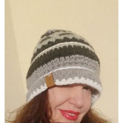 Berretta Grine Pezzo unico Fatta a mano in Italia