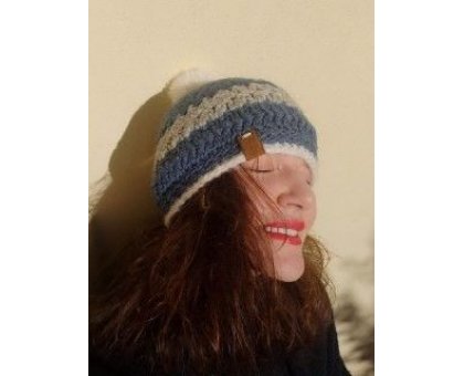 Berretta Biablugr Pezzo unico Fatta a mano in Italia