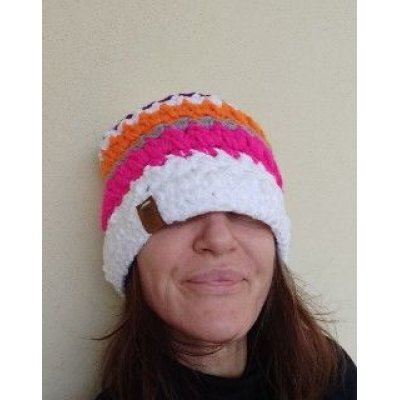 Berretta Fluo Pezzo unico Fatta a mano in Italia