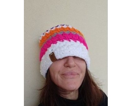 Berretta Fluo Pezzo unico Fatta a mano in Italia