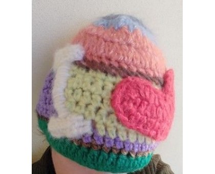 Berretta Io Amo Pezzo Unico Fatta a mano in Italia