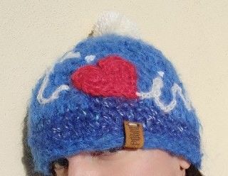 Berretta Je t'aime Pezzo Unico Fatta a mano in Italia