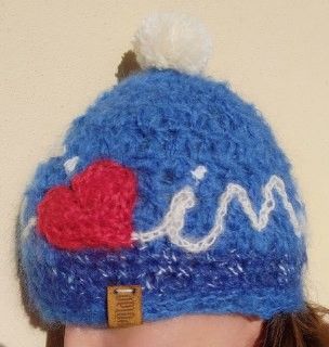 Berretta Je t'aime Pezzo Unico Fatta a mano in Italia