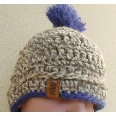 Berretta Lana Cruda Pezzo unico Fatta a mano in Italia