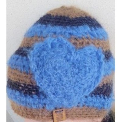 Berretta Marblu Pezzo unico Fatta a mano in Italia