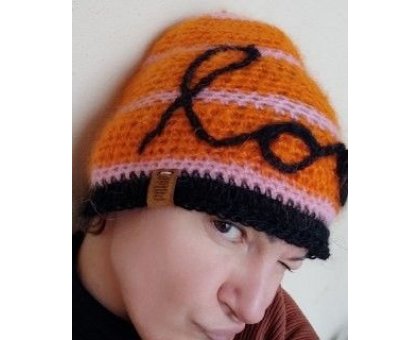 Berretta Araner Pezzo unico Fatta a mano in Italia