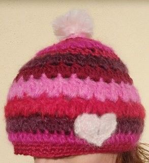 Berretta 3 Pink Pezzo unico Fatta a mano in Italia