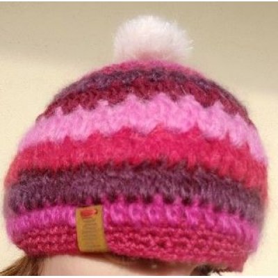 Berretta 3 Pink Pezzo unico Fatta a mano in Italia