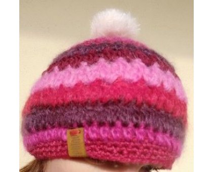 Berretta 3 Pink Pezzo unico Fatta a mano in Italia