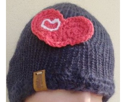 Berretta Blu 1Pezzo unico Fatta a mano in Italia