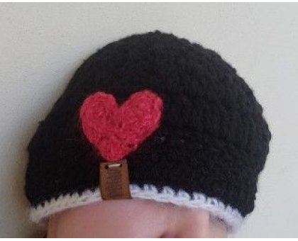 Berretta Nerprobia Pezzo unico Fatta a mano in Italia