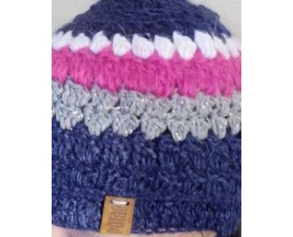 Berretta Blughiro Pezzo unico Fatta a amano in Italia