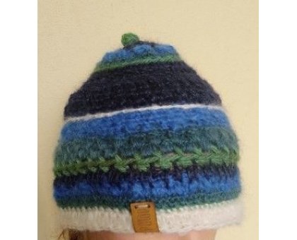 Berretta Blubiave pezzo unico Fatta a mano in Italia