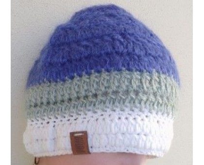 Berretta Indaco Pezzo Unico Fatta a mano in Italia