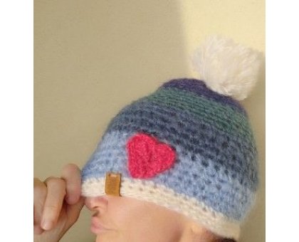 Berretta Mare d'inverno Pezzo unico Fatta a mano in Italia