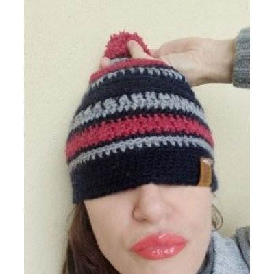 Berretta Bluborgri Pezzo unico Fatta a mano in Italia