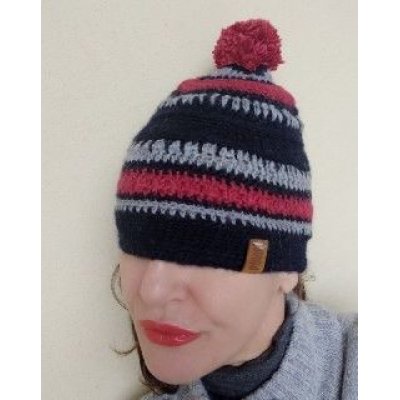 Berretta Bluborgri Pezzo unico Fatta a mano in Italia