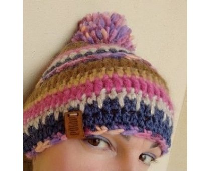 Berretta Rosamix Pezzo unico Fatta a mano in Italia