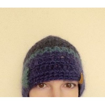 Berretta 3 Blues Pezzo unico Fatta a mano in Italia