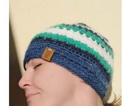 Berretta Ghiaccio Pezzo unico Fatta a mano in Italia