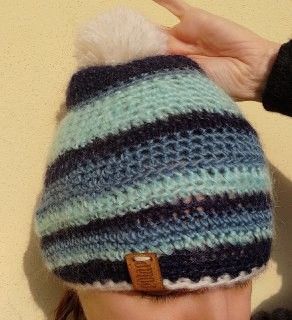 Berretta Biblu Pezzo unico Fatta a mano in Italia