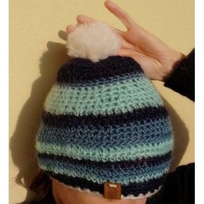 Berretta Biblu Pezzo unico Fatta a mano in Italia