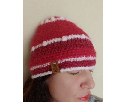 Berretta Natale Pezzo unico Fatta a mano in Italia