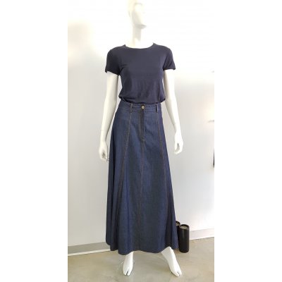 Gonna lunga jeans Croche' Mod. 455