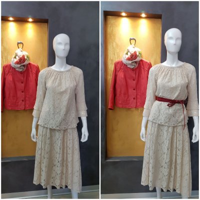 Maglia donna in pizzo Moki b Mod. 0110