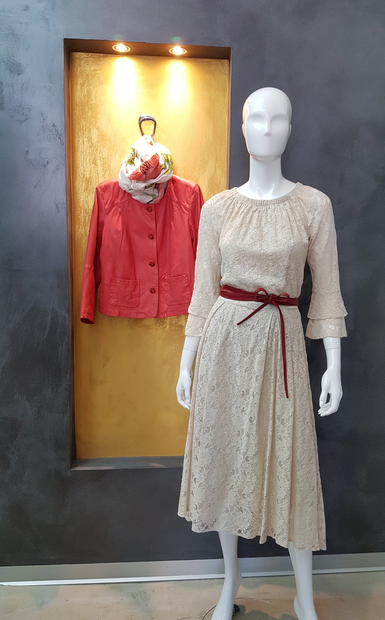 Gonna in pizzo donna Moki b Mod. 0805