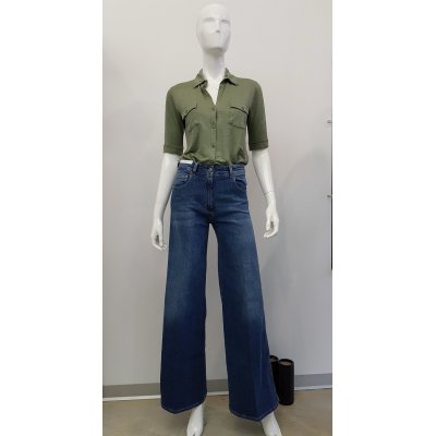 Jeans palazzo donna lavaggio medio PT TORINO Mod. CYNDI