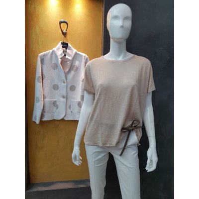 Maglia lino Majestic Mod. FTS390 LINO