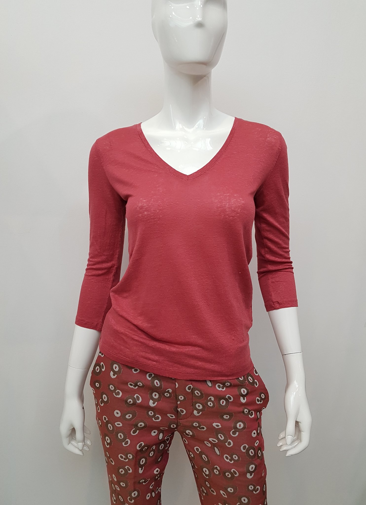 Maglia lino manica 3/4 Majestic Mod. FTS166