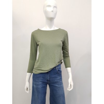 Maglia lino scollo barchetta Majestic Mod. FTS397