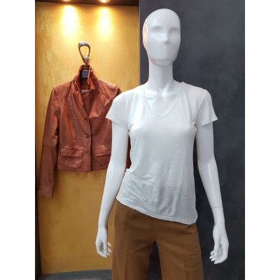 Maglia in lino donna Majestic Mod. FTS164