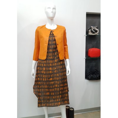 Giubbino/chanel manica 3/4 in pelle Bully Mod. 6503