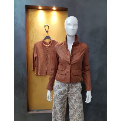 Giacca in pelle Bully Mod. 7662
