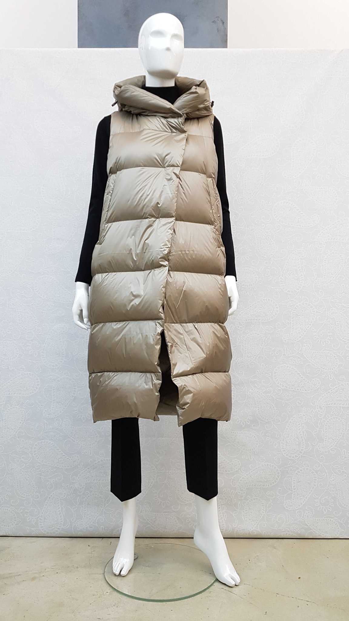 GILET LUNGO IN PIUMA EMMA & GAIA MOD. RS802