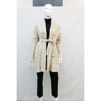 CAPPOTTO IN MAGLIA A TRECCE KAOS MOD. NI1FP027